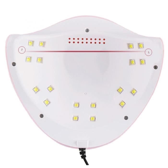 Lampada LED per unghie in gel con display LCD digitale e timer per manicure e nail art (54W)