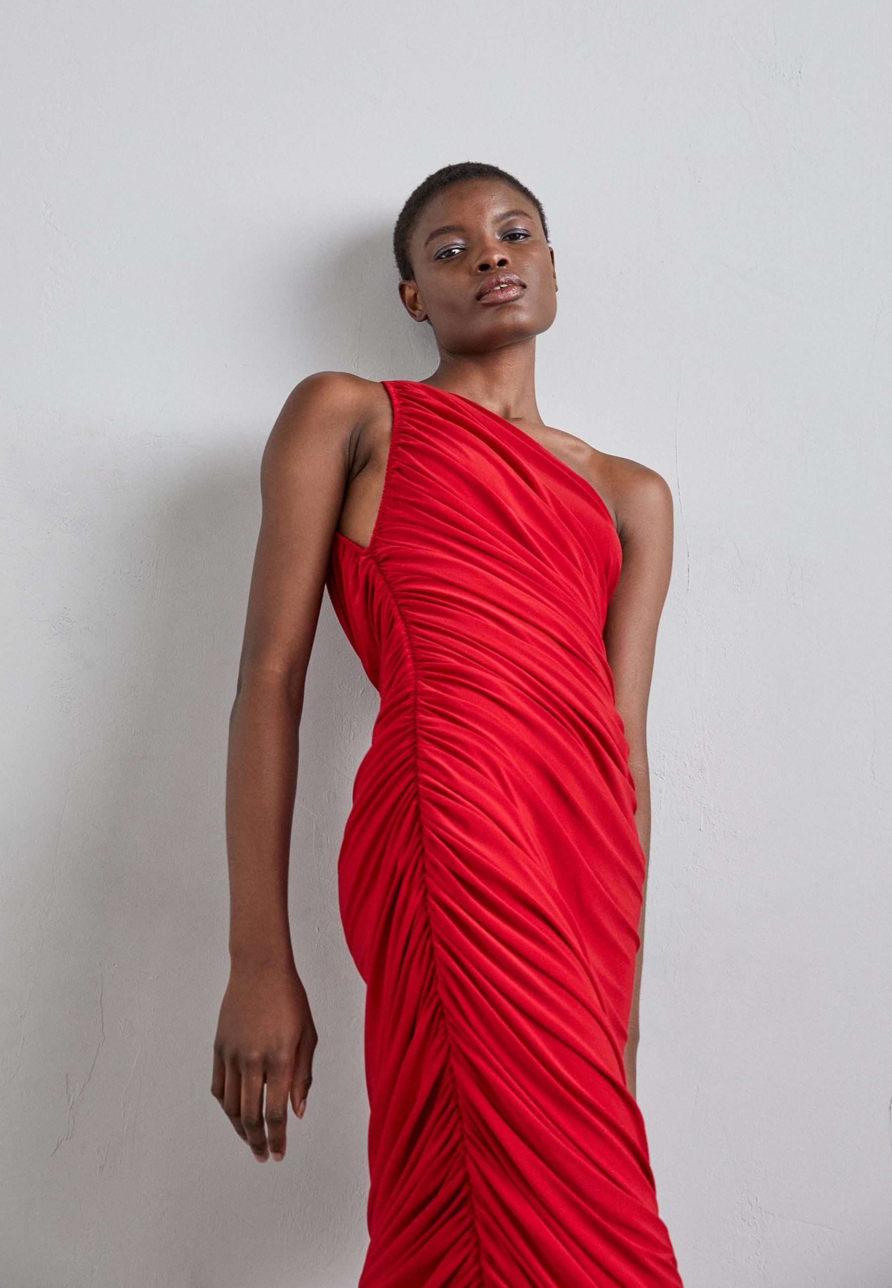 Robe de cocktail/de soirée rouge Norma Kamali DIANA GOWN - Rouge