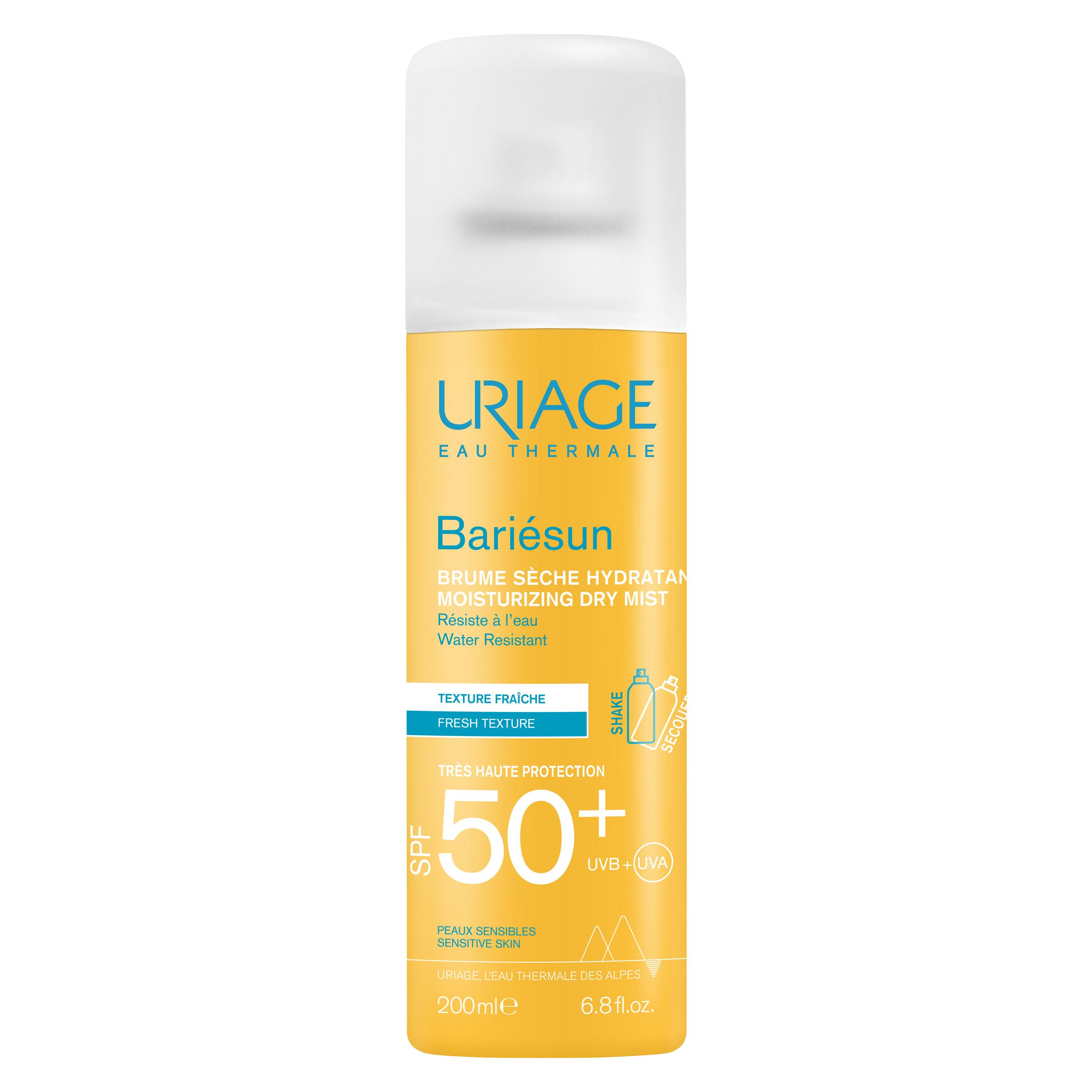 „Bariésun“ sausas drėkinamasis purškiklis su SPF50 Apsaugos nuo saulės vaistinė