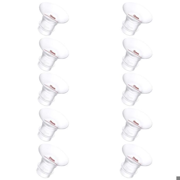 Insert de bride amélioré,Lot de 10 brides de tire-lait,Inserts de Bride,Insert de Bride de Tire-Lait en Silicone Accessoires