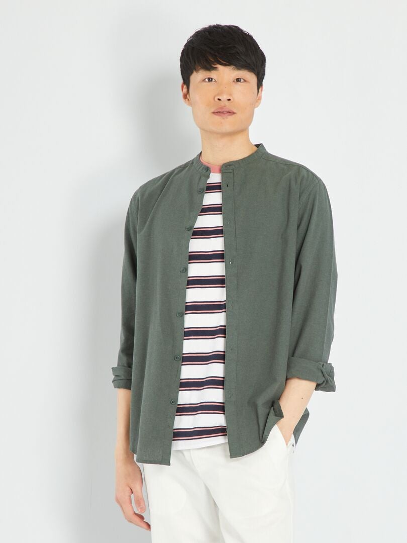 Lichtgewicht effen shirt - GROEN