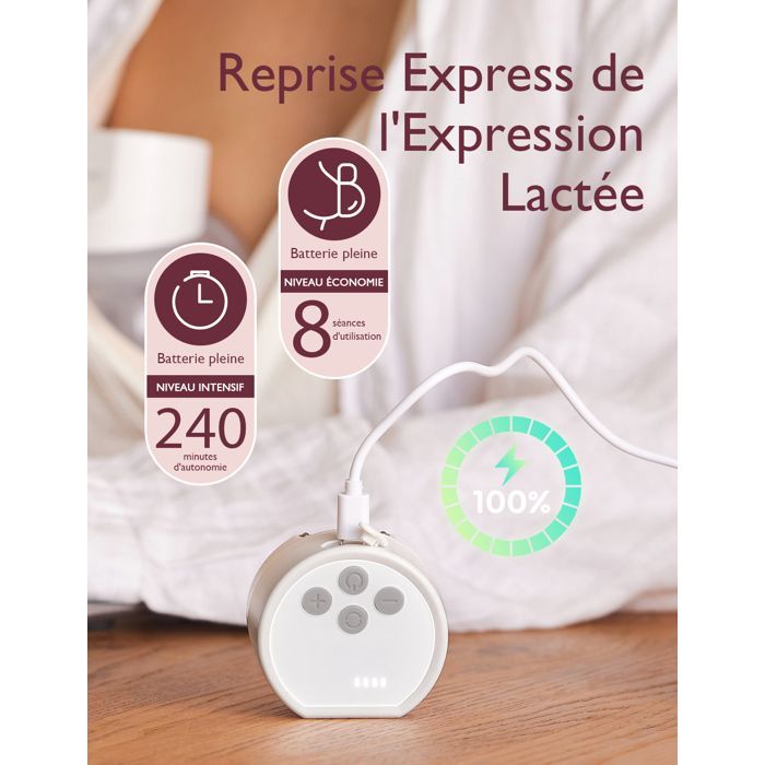 Bomba tira-leite elétrica Momcozy S12 Pro, mãos livres, 24 mm, pacote com 1 unidade