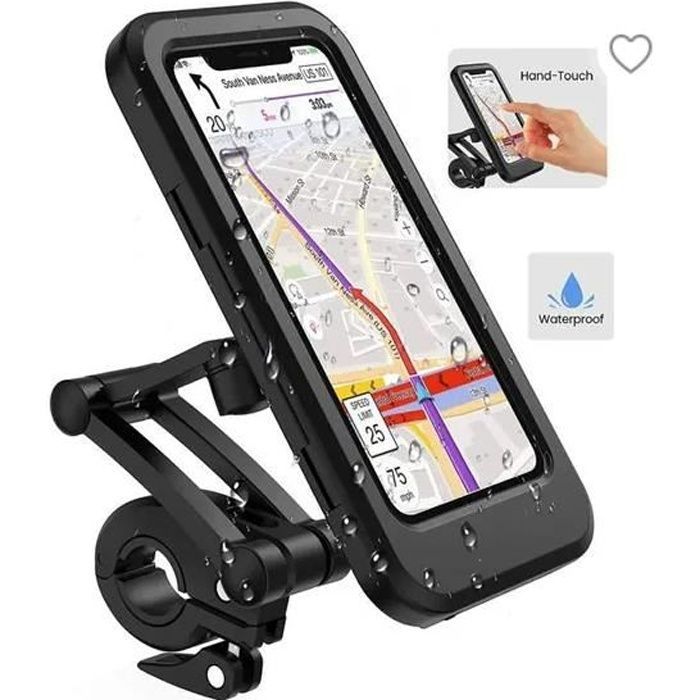 Waterdichte motorfietshouder voor smartphones tot 17 cm - GOBRO