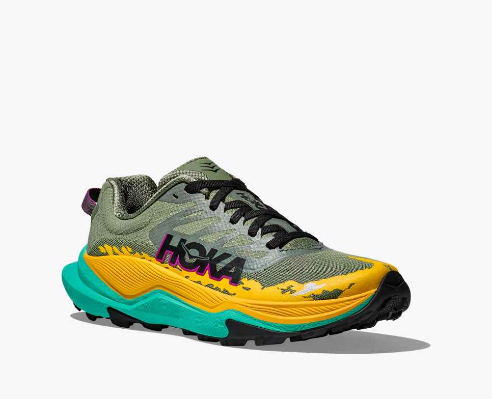 HOKA Torrent 4 Sukulentní / Elektrická akvamarínová