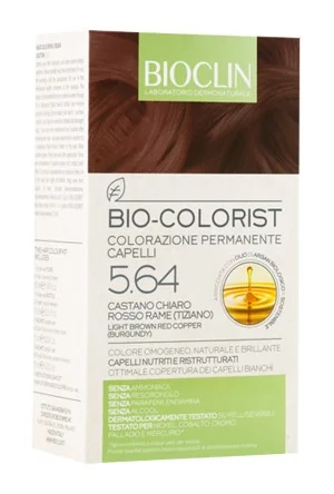 BIOCLIN Bioclin Bio-Colorist coloração capilar natural, castanho claro, vermelho acobreado 5.64
