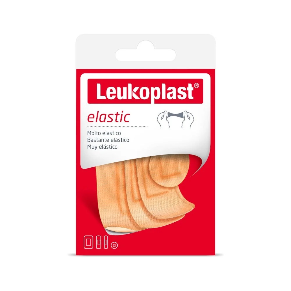 LEUKOPLAST Apósitos elásticos Leukoplast de varios tamaños, 40 unidades