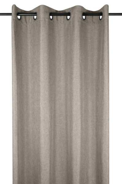 Zasłona bea 140x260 cm ziemisty beż z przelotkami