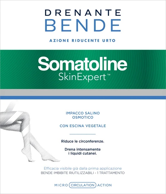 SOMATOLINE Kit de démarrage de bandages drainants amincissants cosmétiques Somatoline