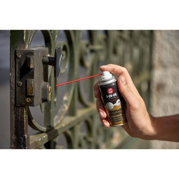 3-in-1-Technik-Schmiermittel für Schlösser, Aerosol – 100 ml