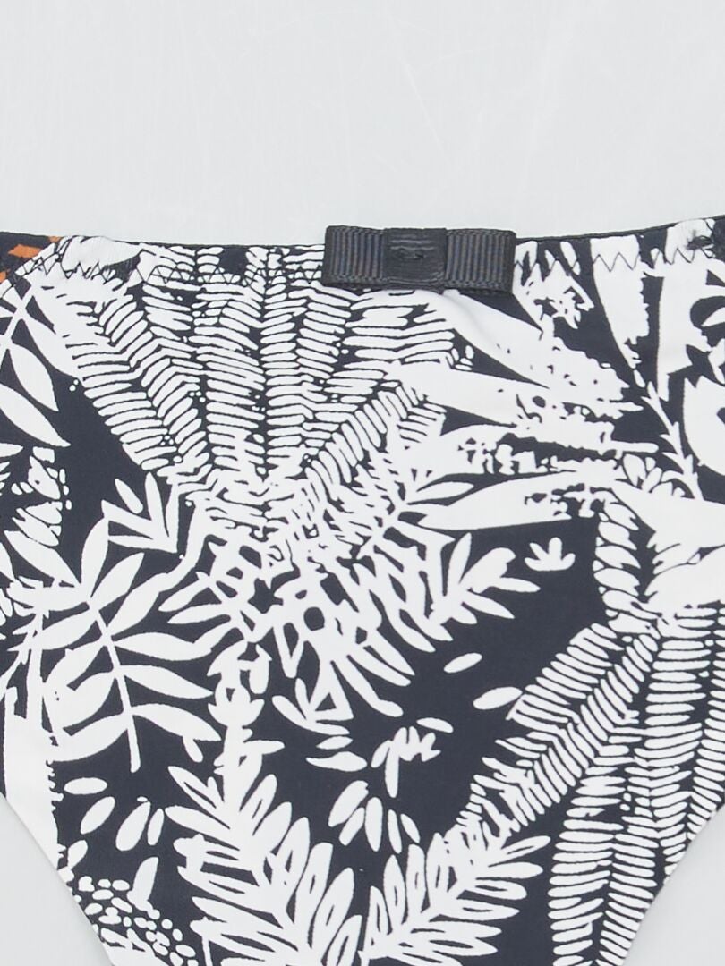 Tanga estampada 'Envie de Lingerie' - PRETA