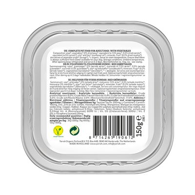 Yarrah Bio-Vegetarische Fleischstücke mit Bio-Hagebutte