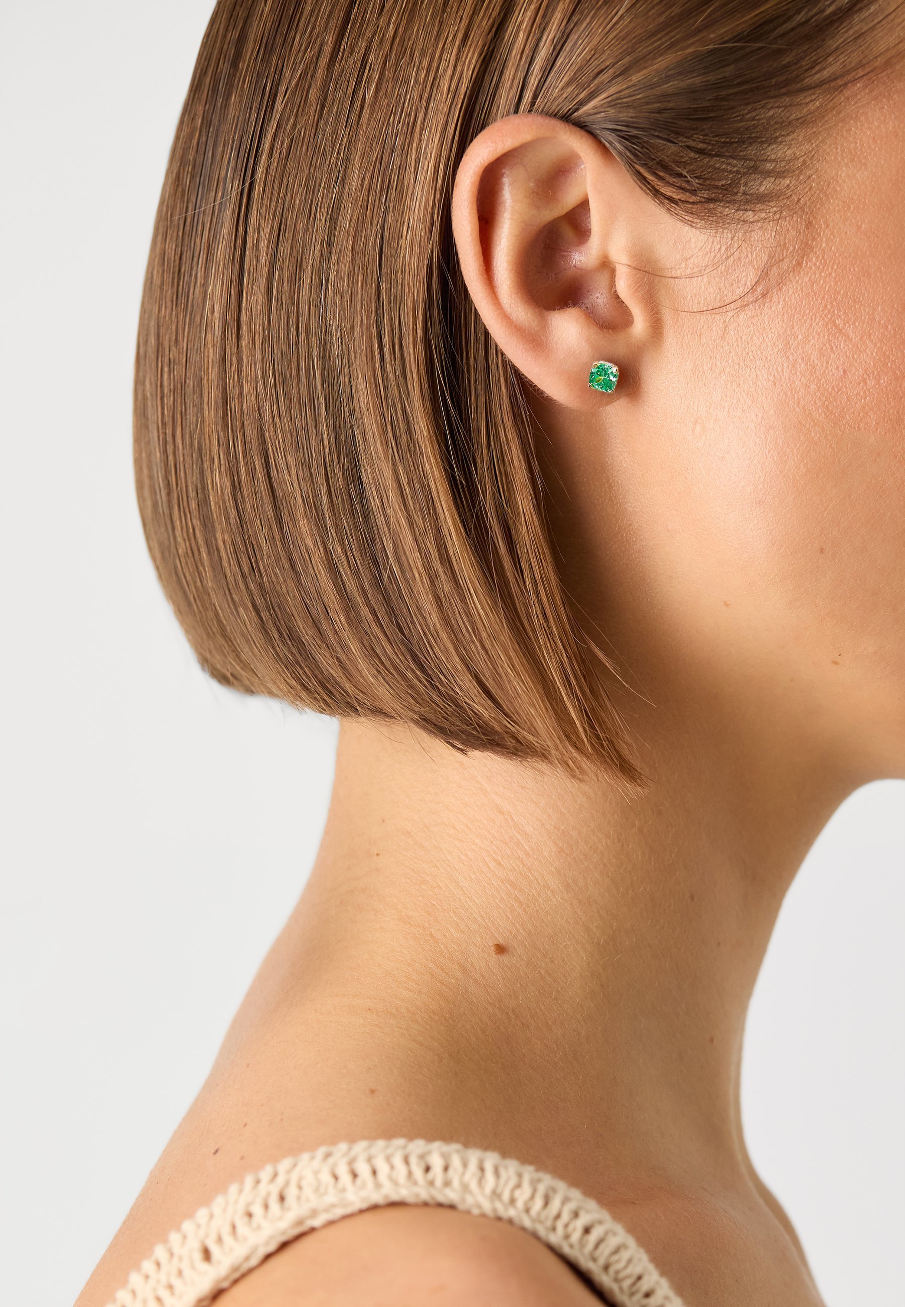 Kate Spade New York LITTLE LUXURIES STUDS - Oorbellen - groen/goudkleurig
