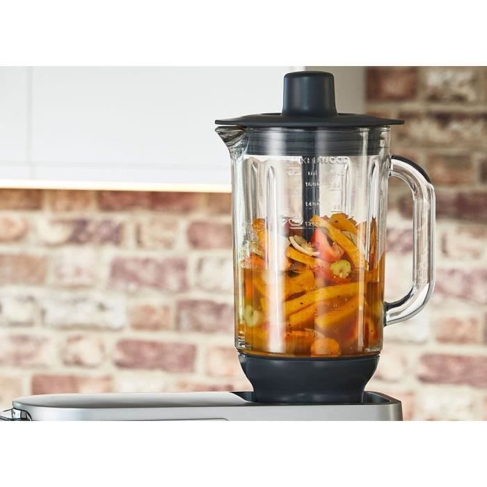 1.6L glass blender attachment for KENWOOD KAH359GL stand mixer - 4 blades