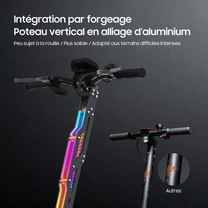 TUNO NT7Ultra Electric Scooter with App, 1500W*2, Max Speed 70km/h, Range 75-85km, 60V23.4Ah, 12-inch Tires, 4 Modes