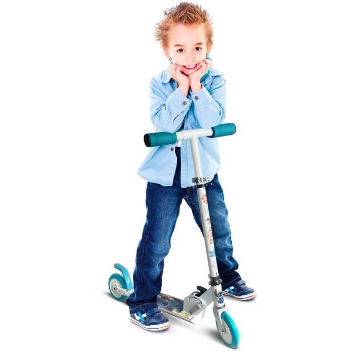 Patinete plegable - DISNEY - STITCH - Mecanismo de plegado seguro - Freno de pie trasero - Altura ajustable