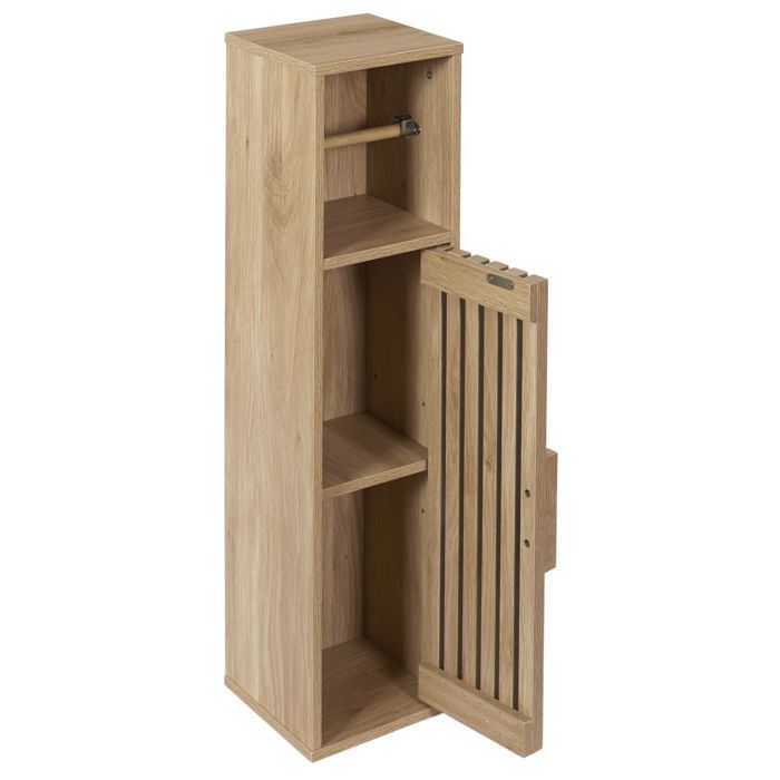 Toiletpapierhouderkastje - Home Deco Factory - Klaus - Praktisch - Elegant - Bruin