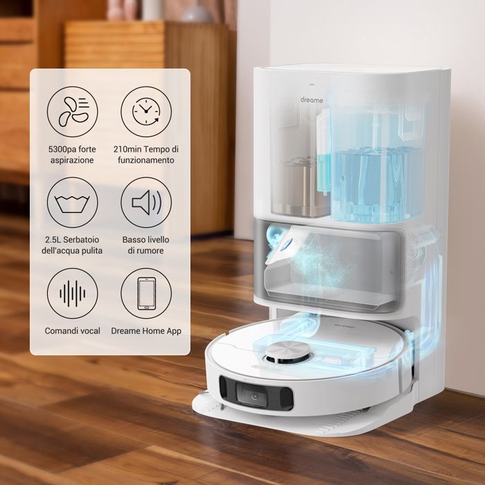 Dreame L10s Ultra - Robô Aspirador e Mop com Base Autolimpante - 5300Pa - Carpetes e Pelos de Animais - 70-79% Novo - B3
