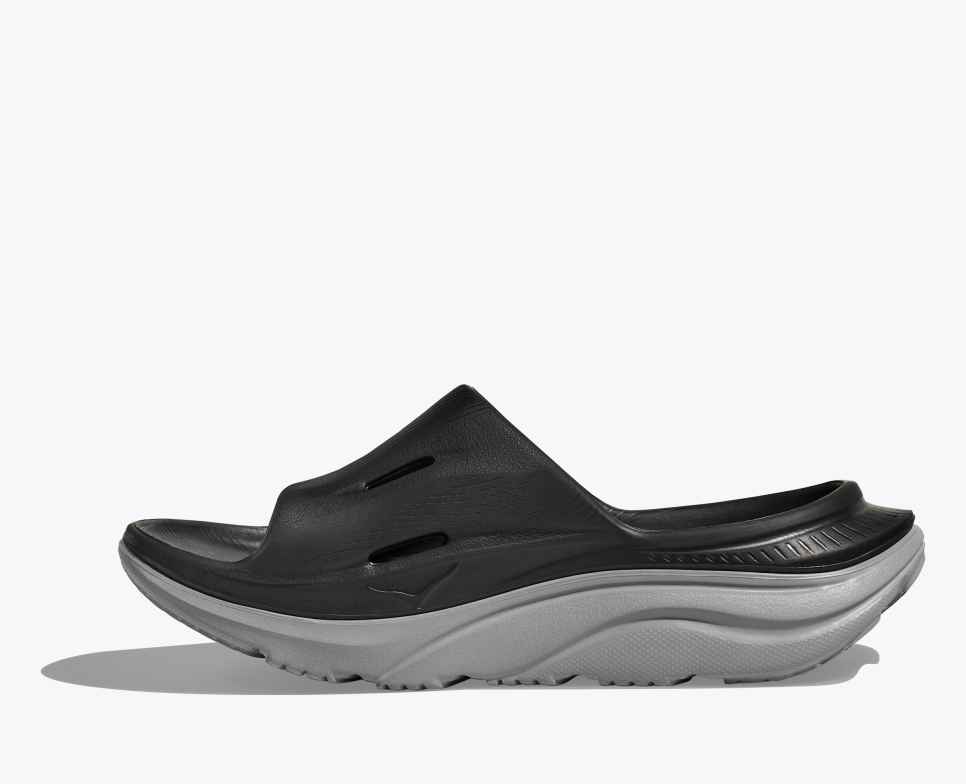 HOKA Ora Recovery Slide 3 Schwarz / Stellar Grey