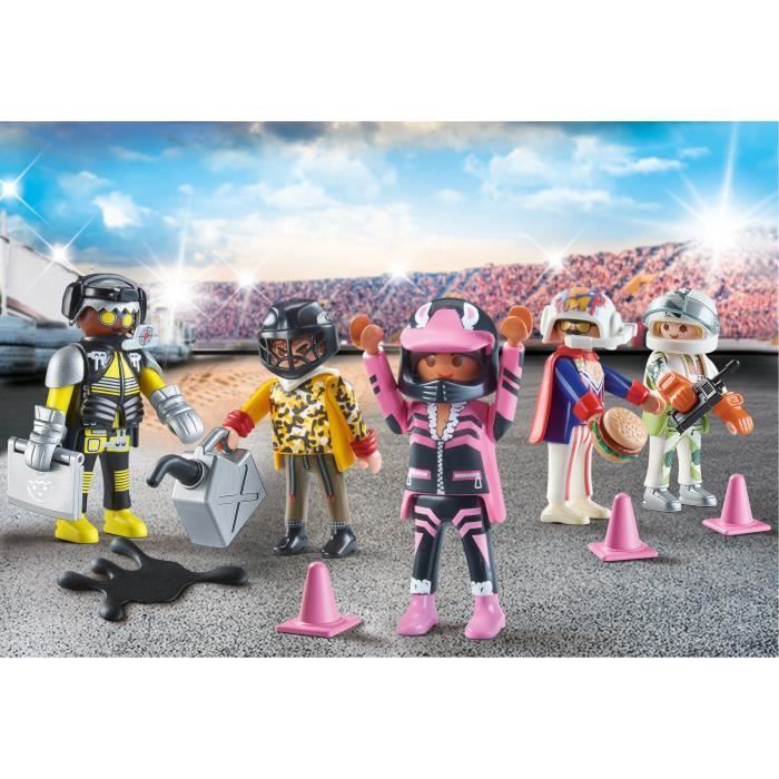 PLAYMOBIL 71399 Meine Figuren Stuntmen, Stuntshow, 74 Teile, ab 5 Jahren