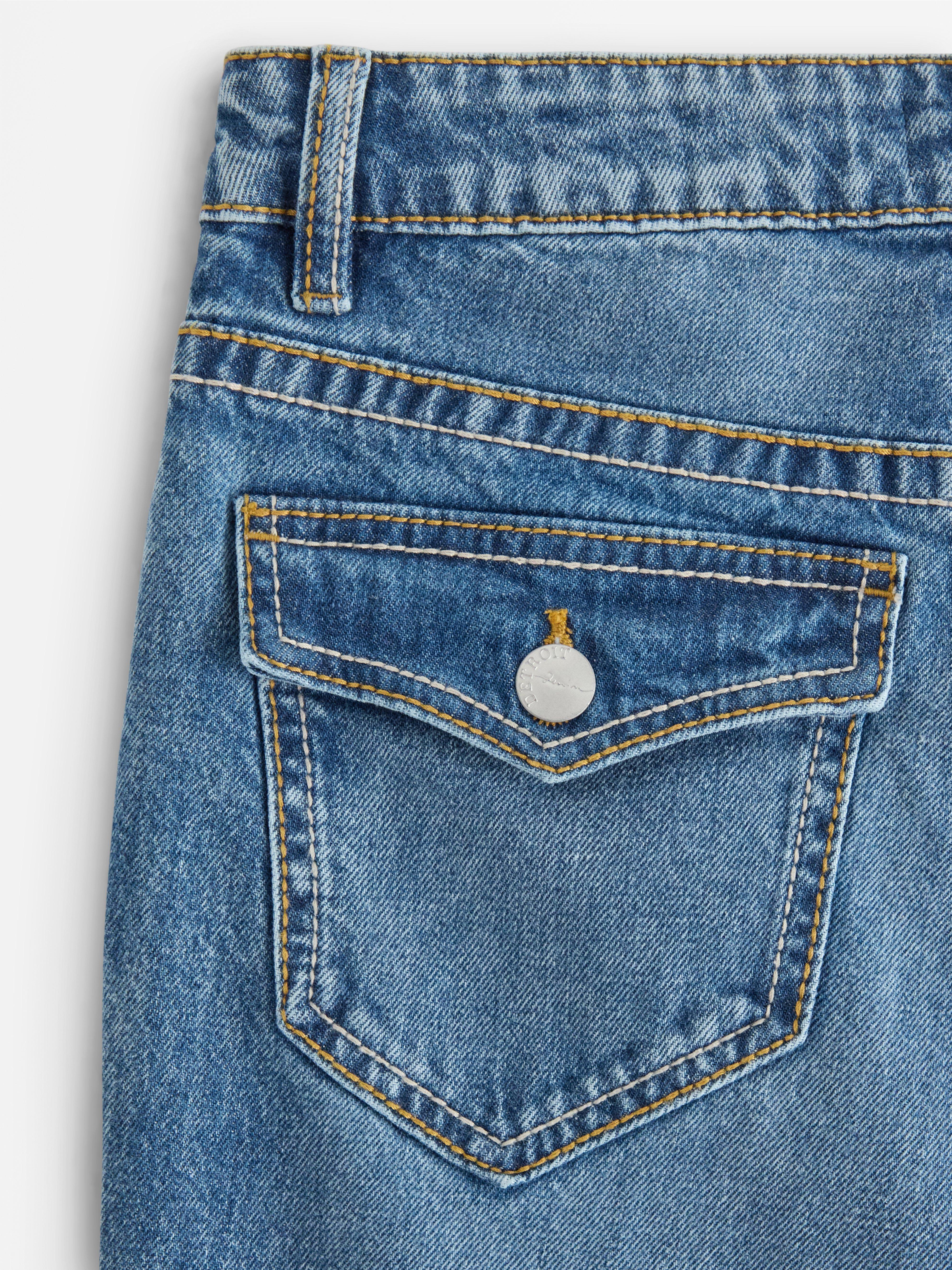 Calça jeans flare FREJA em denim