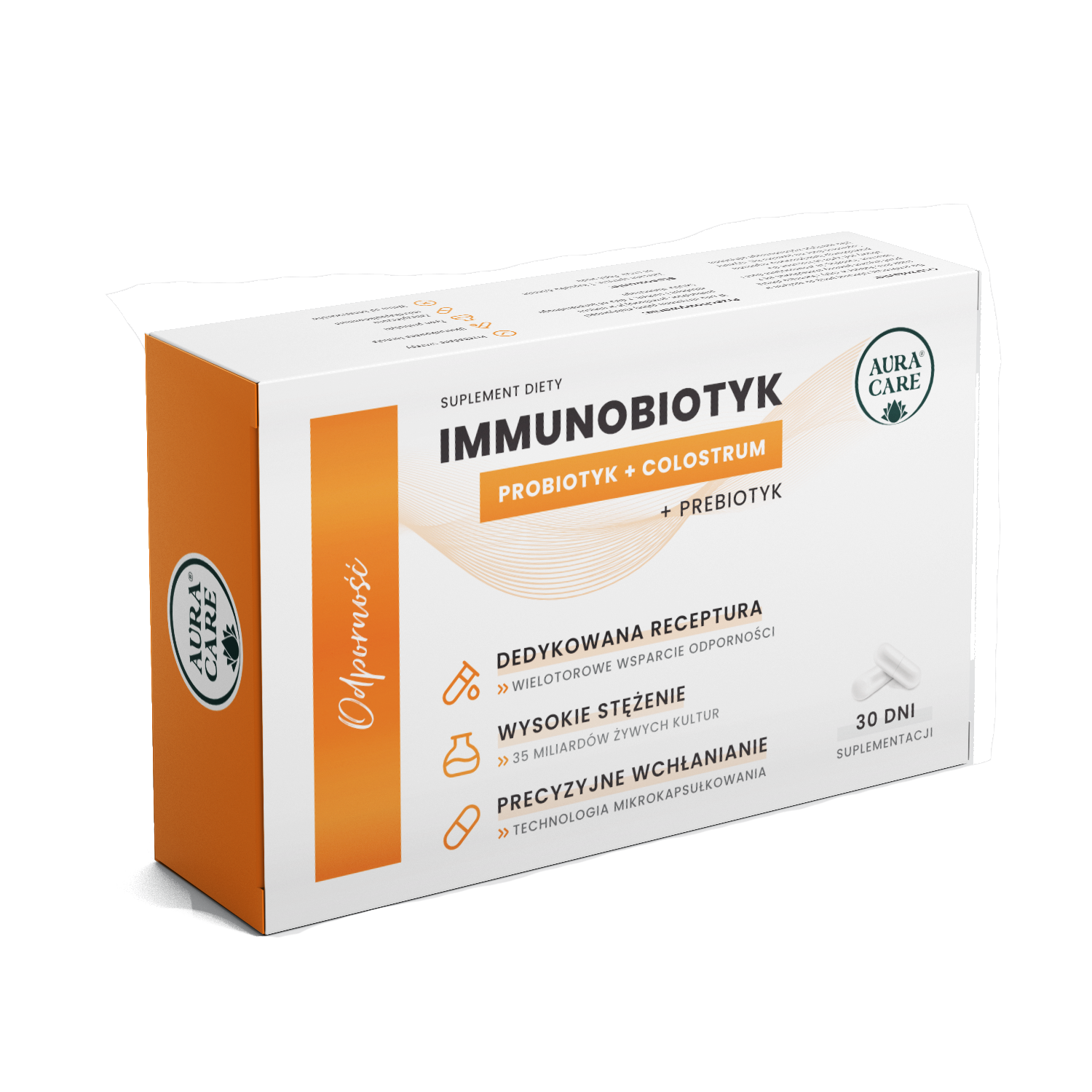 Aura Care Immunity Immunobiotic + Prebiotic 35 miljard CFU