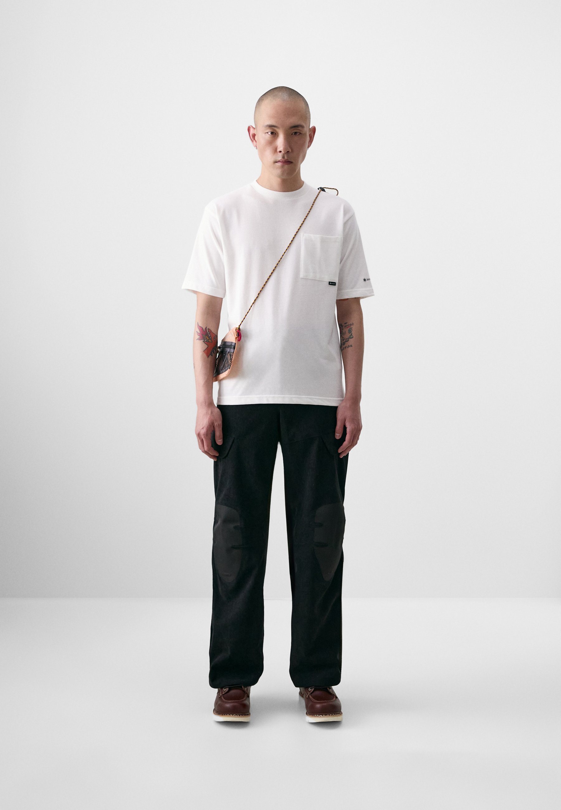 Snow Peak POCKET UNISEX - Basic T-shirt - wit