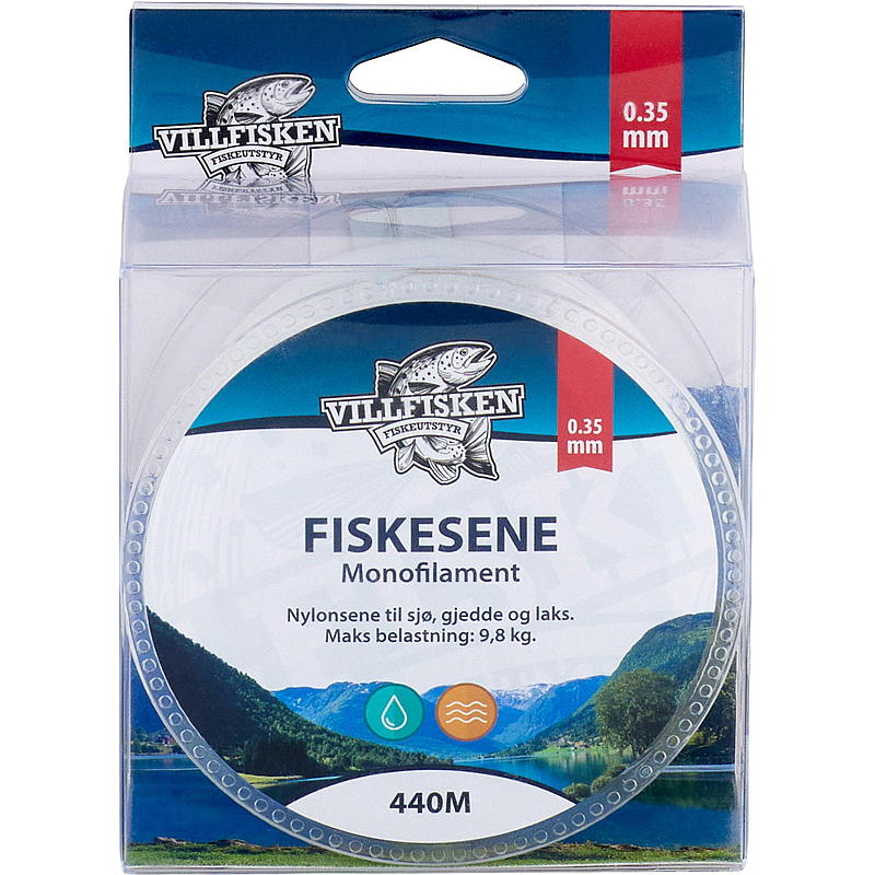 Villfisken Fiskesnøre mono 0,35 mm, 440 m, Villfisken