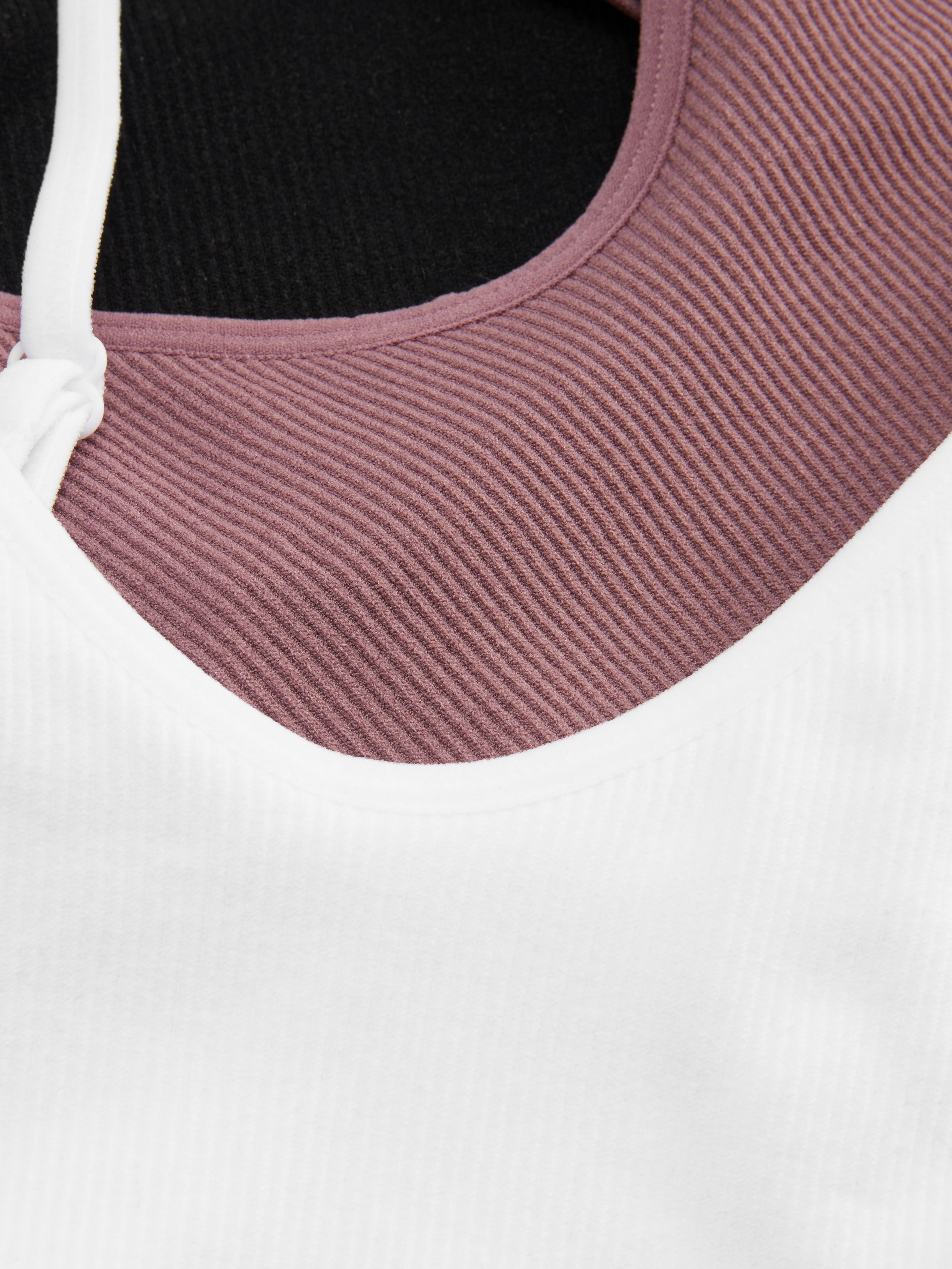 Seamless short bralettes, set of 3. Support without discomfort with these essential, soft, seamless bralettes.