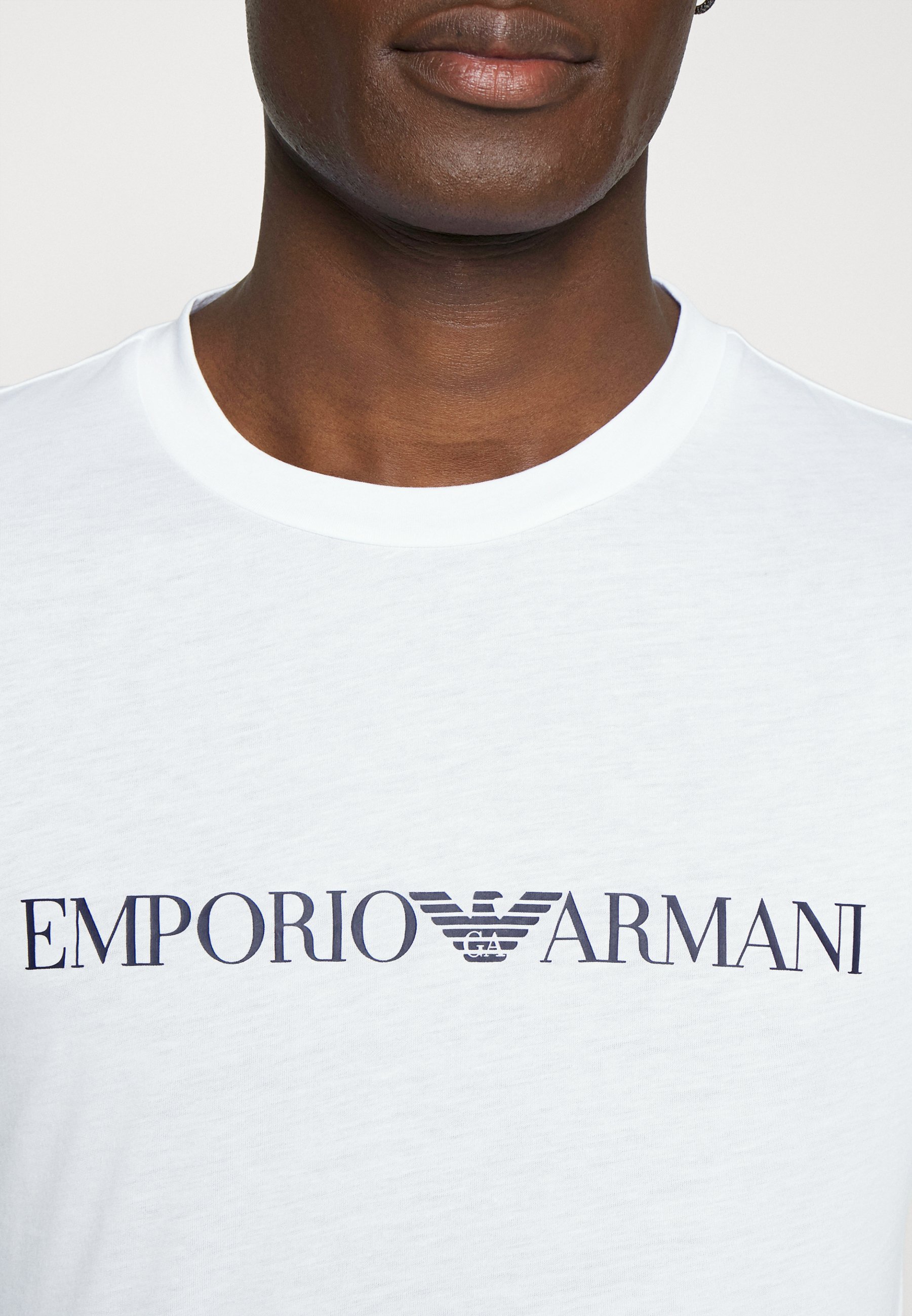 Emporio Armani Langermet topp - bianco