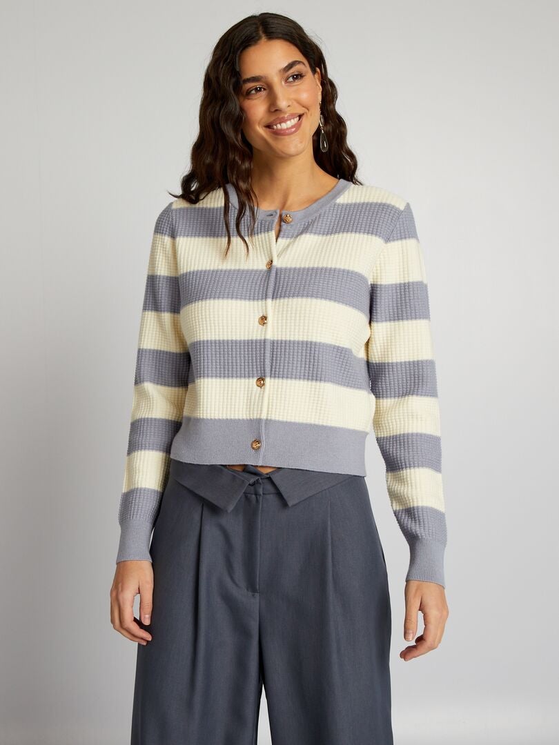 Chaleco de punto - BEIGE