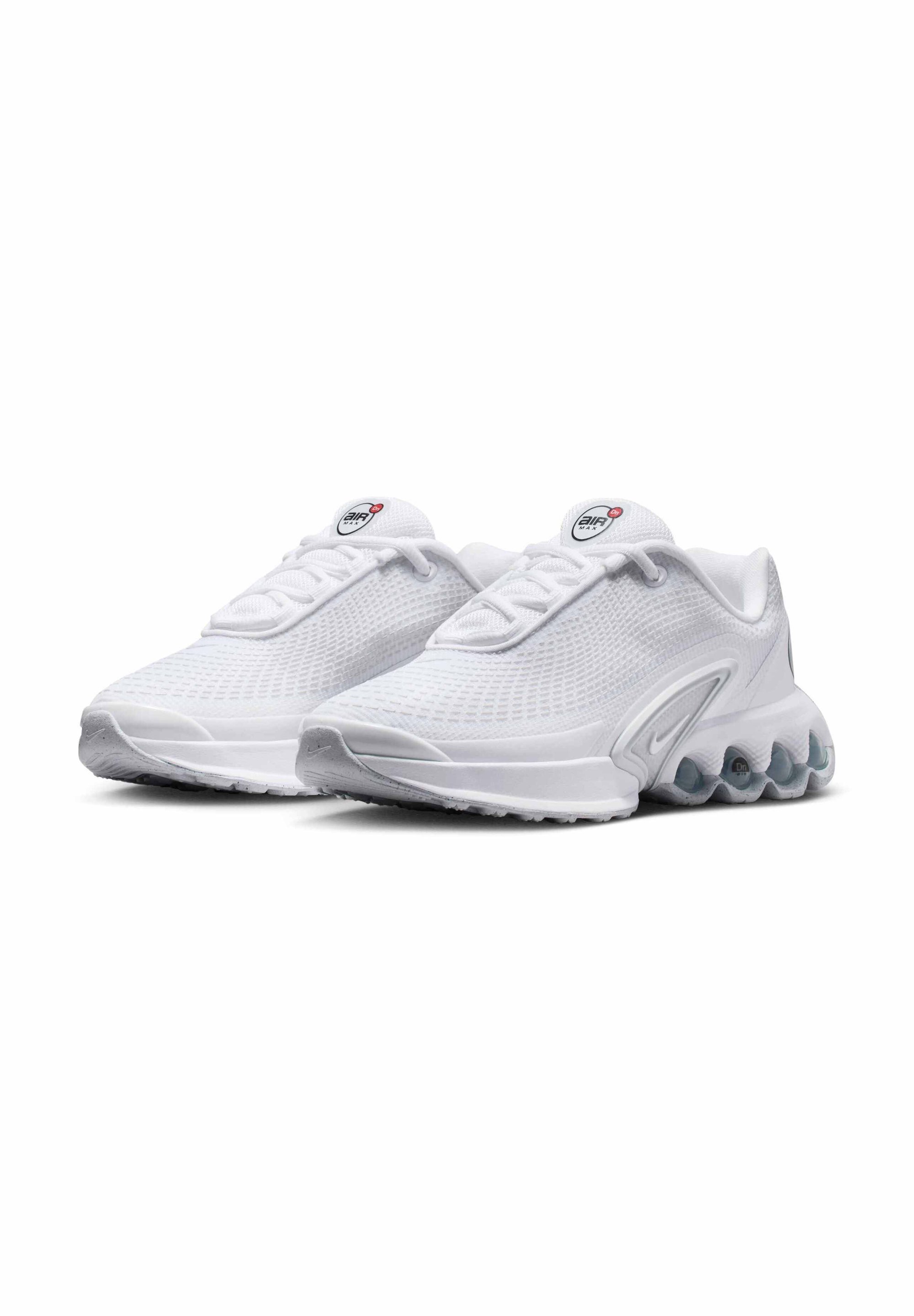 Nike Sportswear AIR MAX DN UNISEX - Scarpe da ginnastica - bianco/argento metallizzato