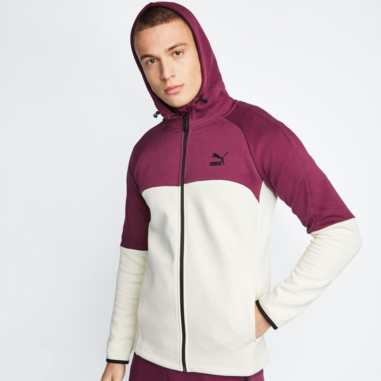 Puma Evotec -vetoketjullinen huppari
