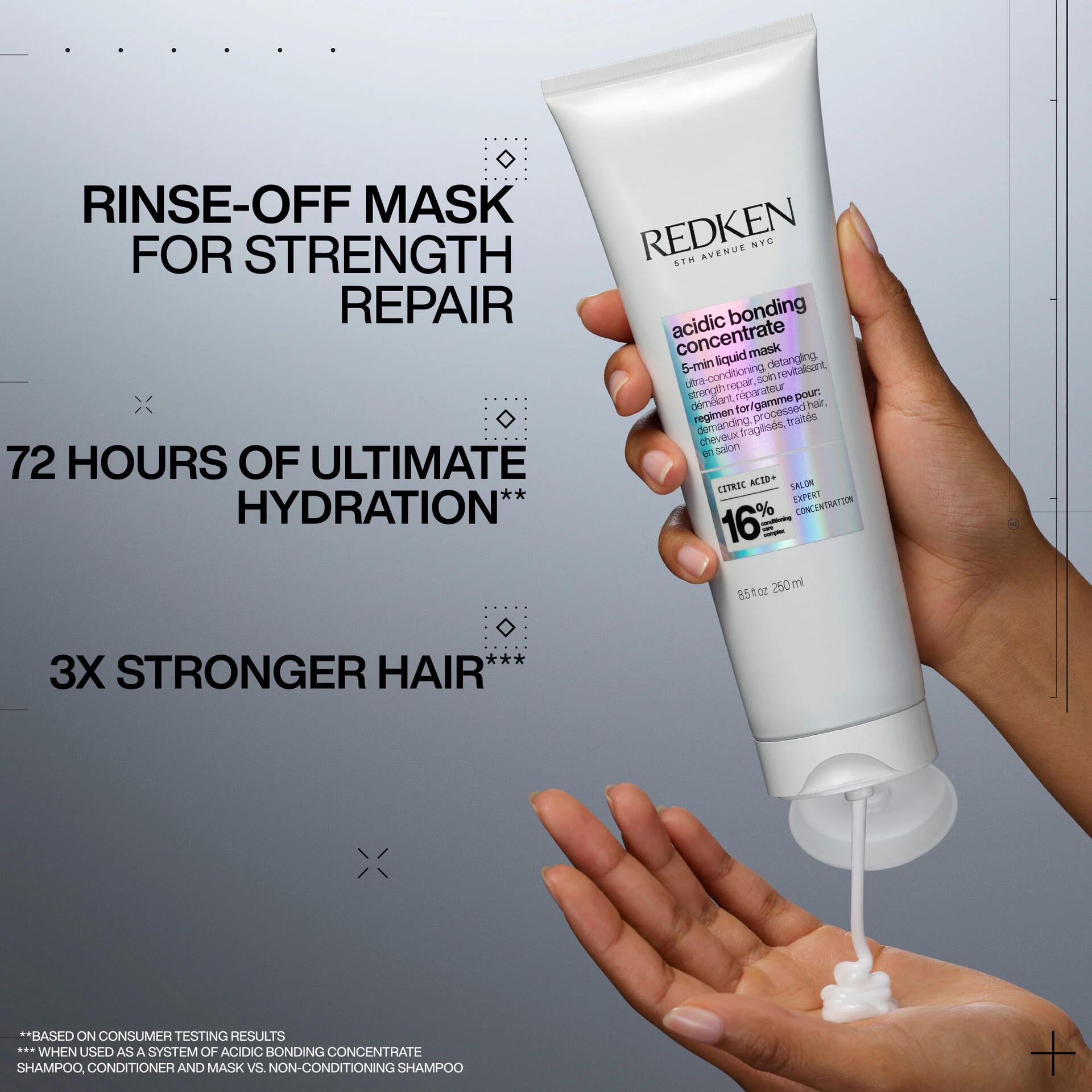 Skābes līmēšanas koncentrāta 5 minūšu maska 250 ml - Redken