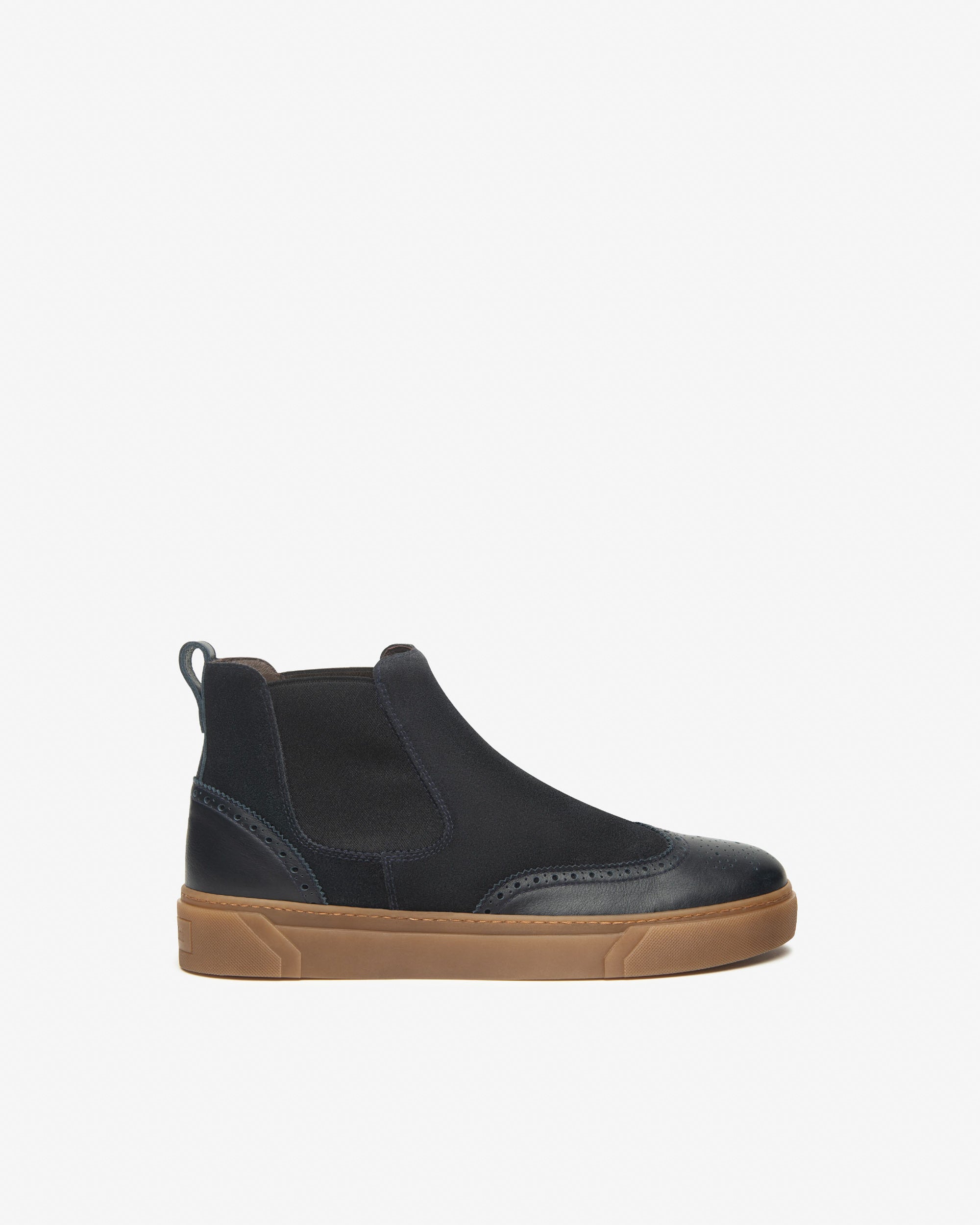  Bottines Chelsea pour homme en daim et cuir