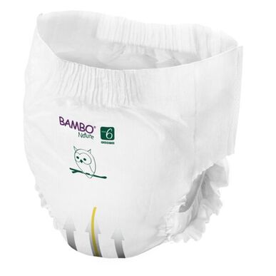 Pañales tipo pantalón Bambo Nature para niños y niñas, ropa interior ecológica T6 16 kg 18 unidades 18 unidades