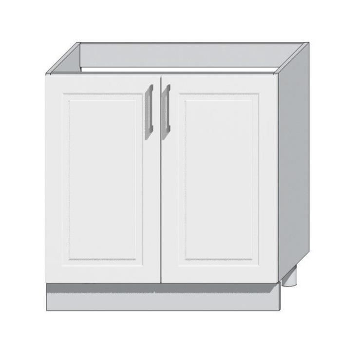 Nela 7-piece complete kitchen in glossy white - Length 180-240 cm