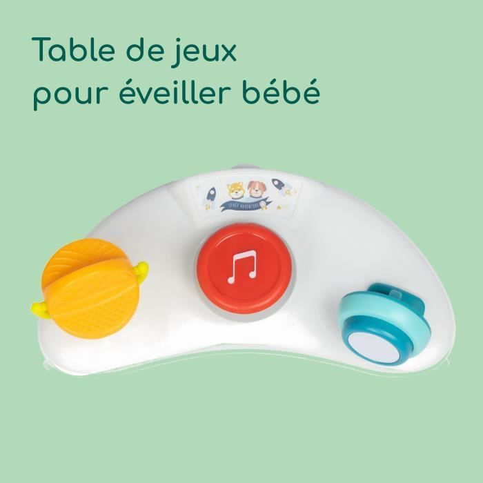 Girello BEBECONFORT EXPLORER con vassoio musicale, da 6 a 18 mesi (12 kg), colore grafite.