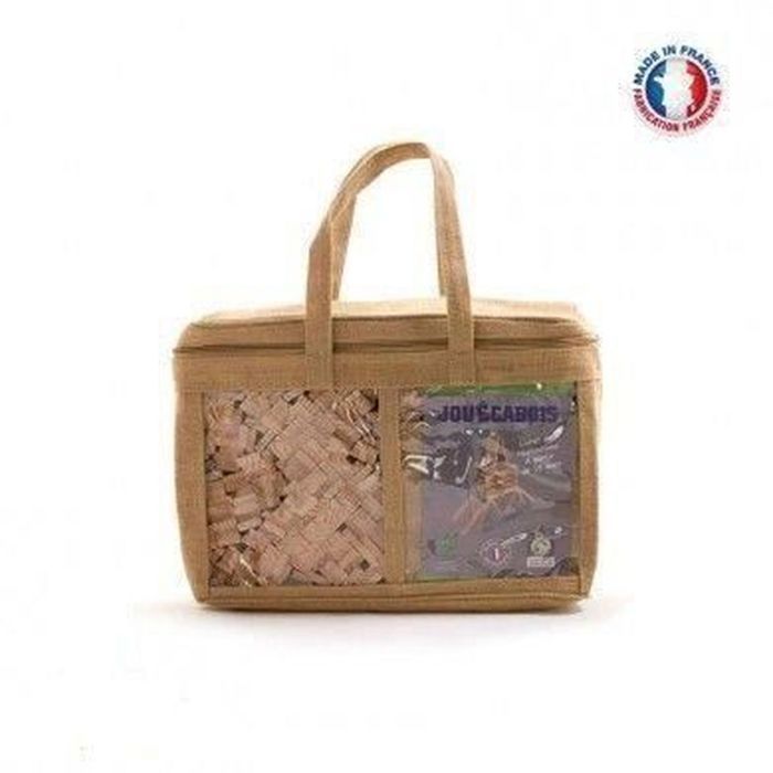 Wooden construction set - JOUECABOIS - 400 natural pine planks - PEFC certified