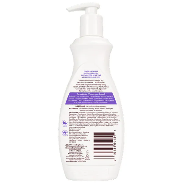Palmer's kakaosmør parfymefri bodylotion 400ml