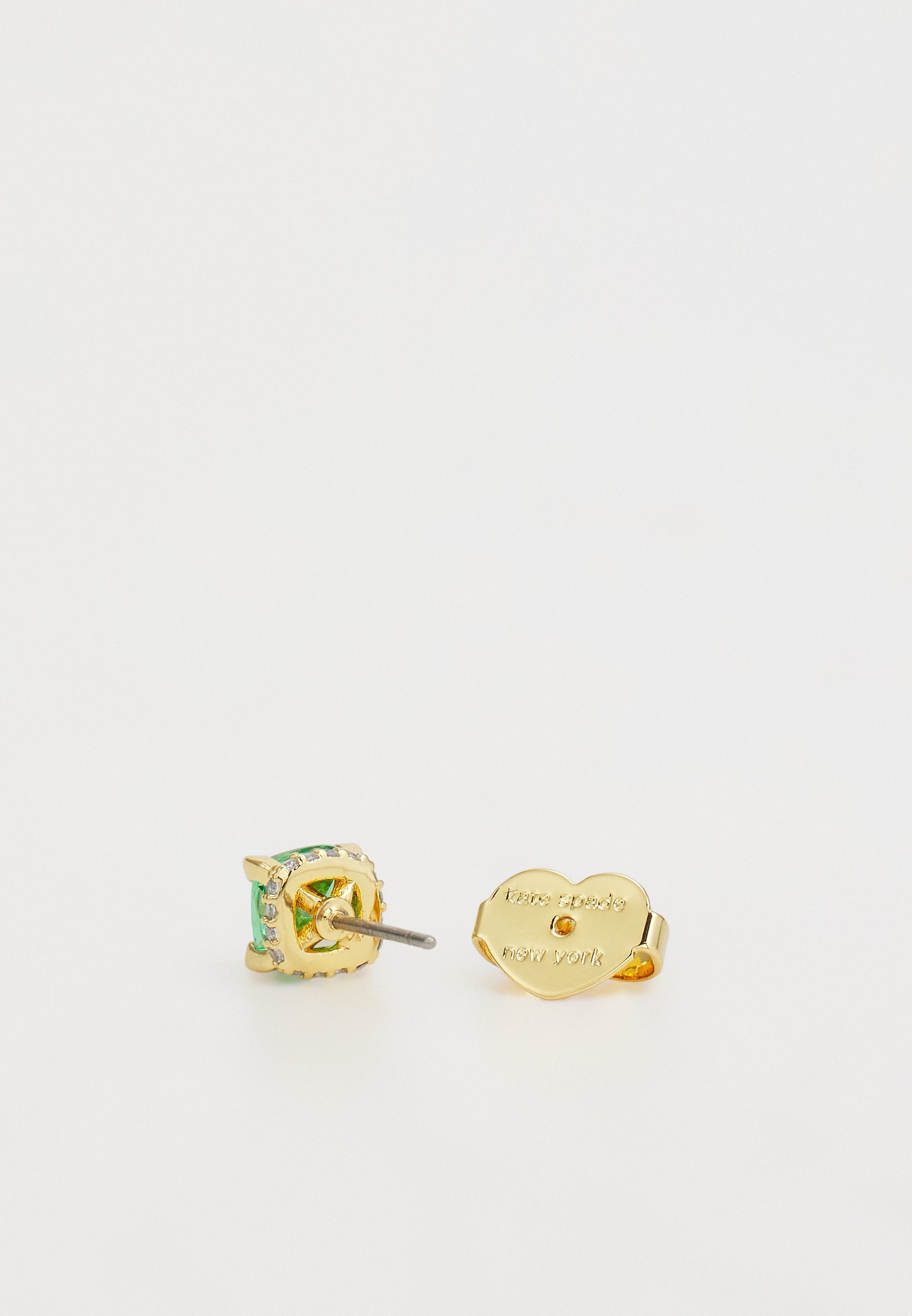Kate Spade New York LITTLE LUXURIES STUDS - Oorbellen - groen/goudkleurig