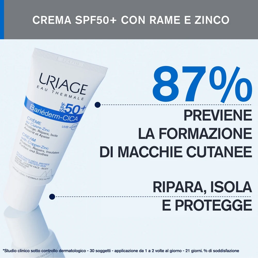 BARIÉDERM-CICA Crema SPF50+ - Crema viso giorno lenitiva, Trattamenti Protettivi