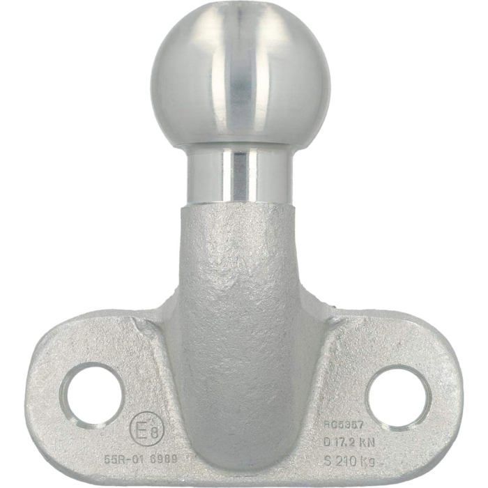 Bola de remolque de 50 mm para enganche de remolque, alternativa al portabicicletas mural AHK, hasta 3,5 toneladas.