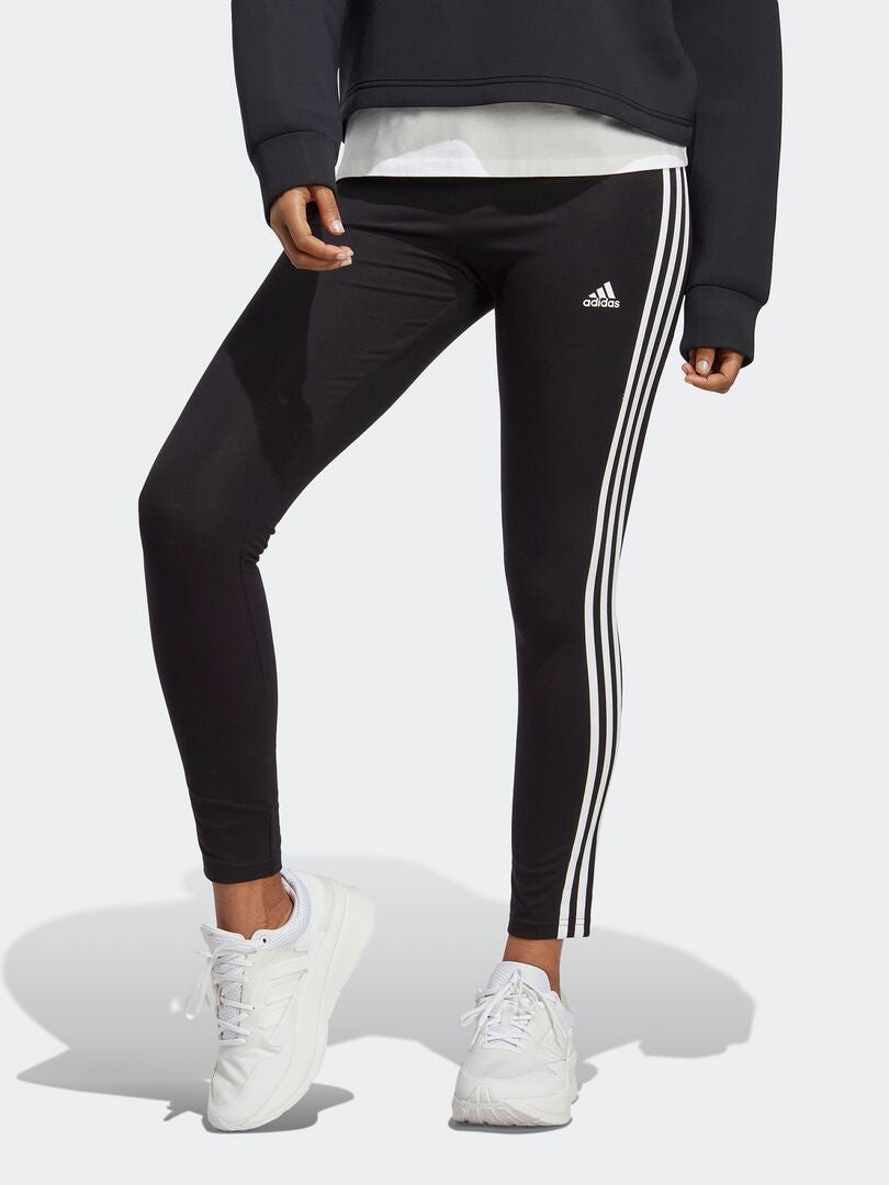 Leginsy Adidas z 3 paskami – czarne
