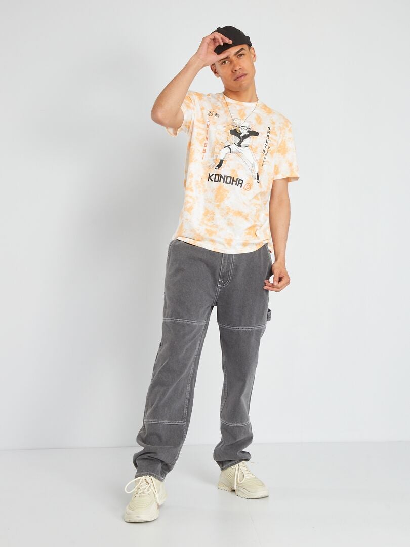 Camiseta Naruto de manga curta - LARANJA