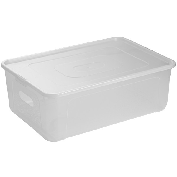 Pojemnik Plastikowy Z Pokrywą Pudełko Plastikowe 39x26x13,4