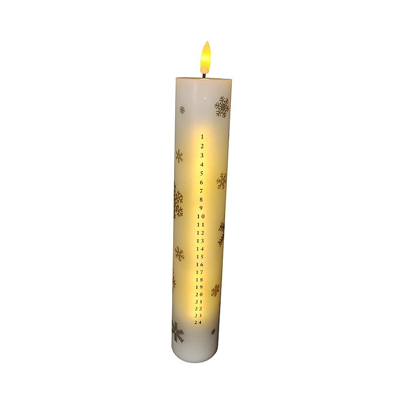 Vie Selected adventslys 1–24 5x30 cm LED med fjernkontroll