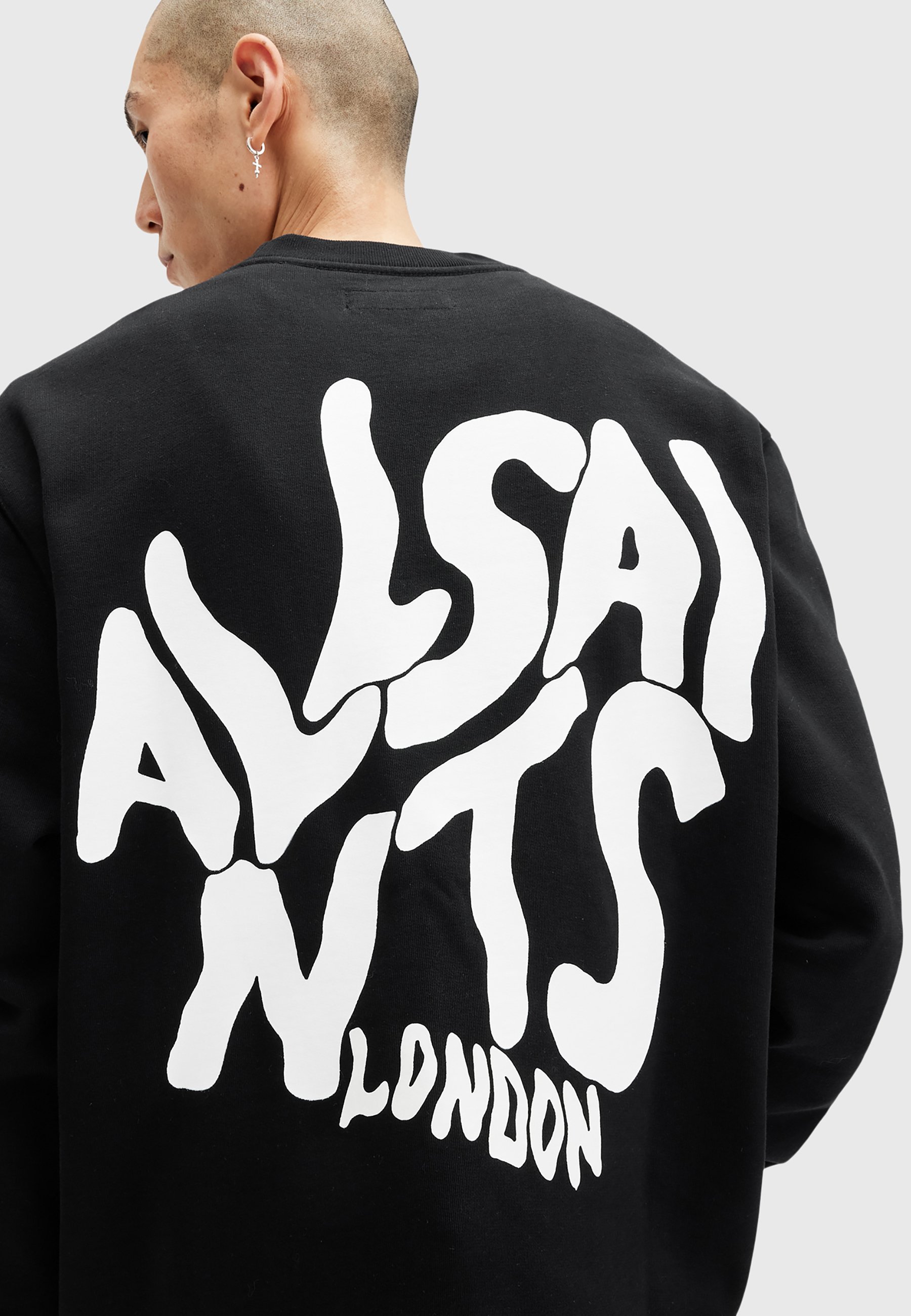 AllSaints ORLANDO CREW - Pulóver - fekete