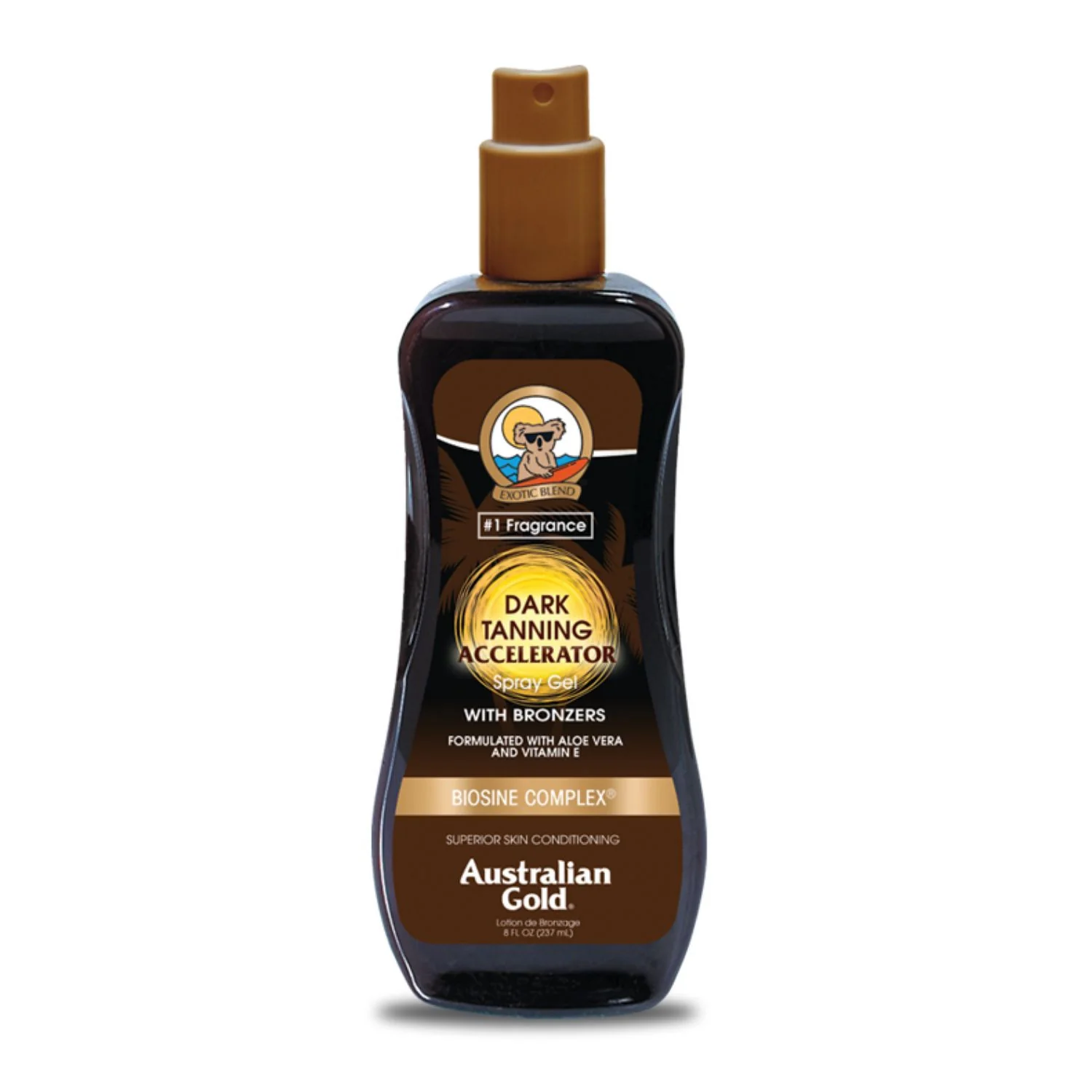 Intensificatori Accelerator Spray Gel with Bronzer - Gel solare corpo no protezione, Spray corpo autoabbronzante