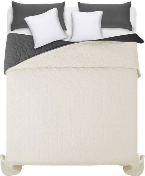 Tutumi Diamante Sprei/Drei, Grijs, 200x220x2cm