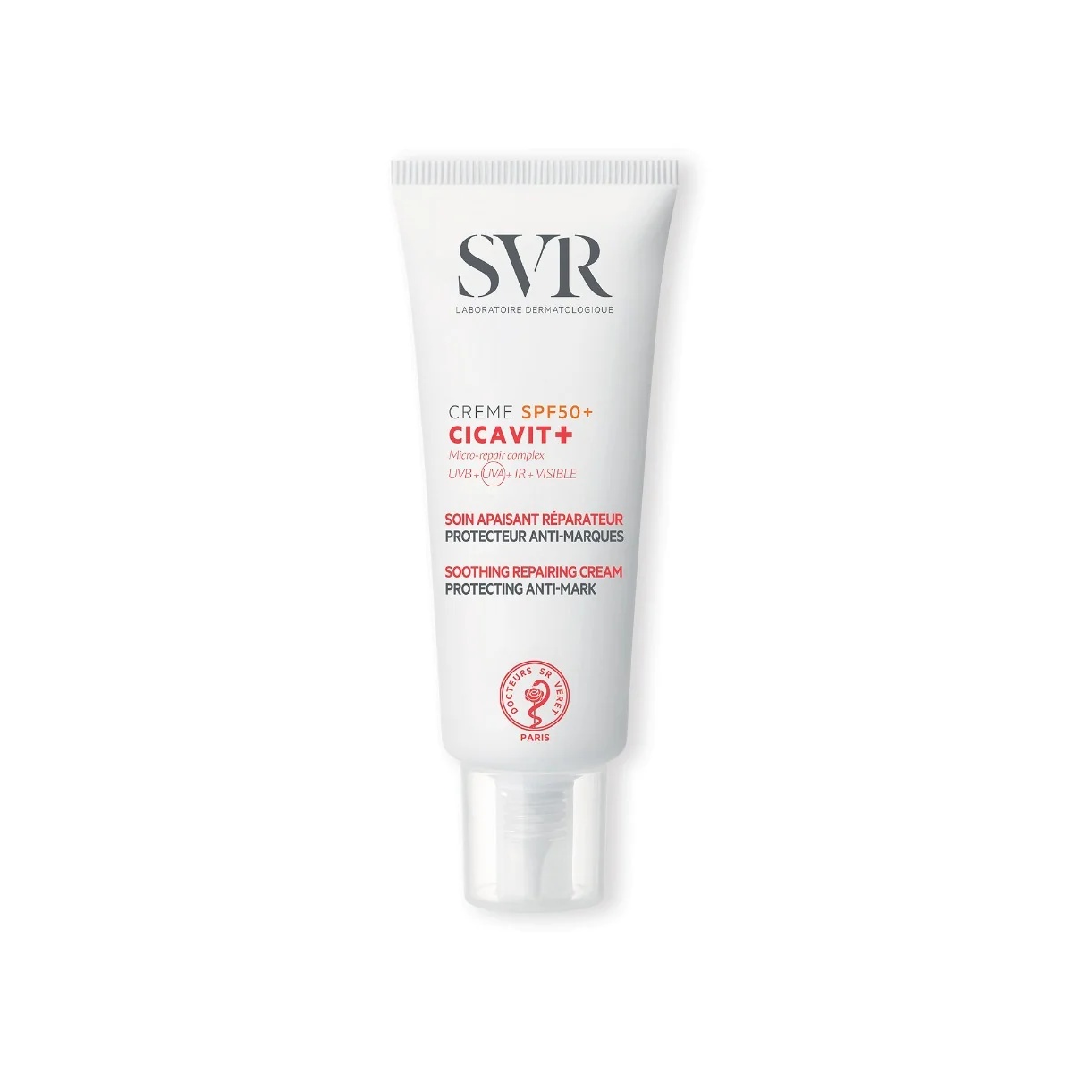 SVR SVR Cicavit+ Crème SPF 50+ 40 ml Verzachtende en regenererende crème